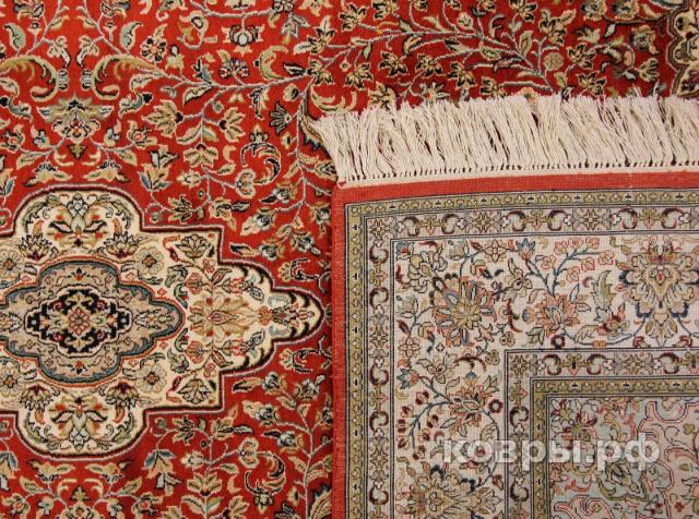 ковер ручной работы Шелковый Индийский ковер ручной работы Kashmir (Кашмир) 1.94x1.24 — фото 2