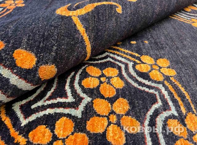 ковер ручной работы Шелковый Афганский ковер ручной работы Modern (Модерн) 3.75x2.81 — фото 3