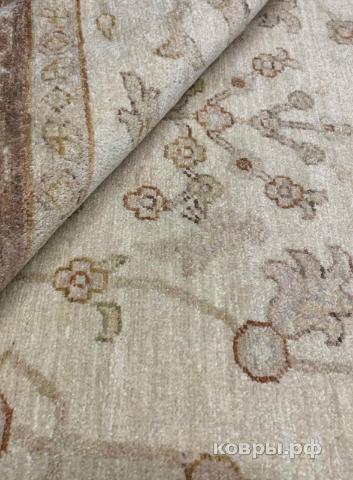 ковер ручной работы Шелковый Афганский ковер ручной работы Сhoubi Ziegler (Чуби зиглер) 3.86x1.95 — фото 2