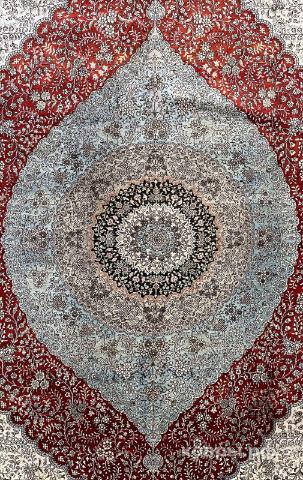 ковер ручной работы Шелковый Китайский ковер ручной работы 400 lines (400 линий)  3.65x5.4 — фото 5