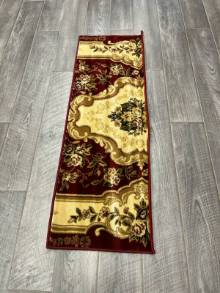 Коврик № 1584,красный,размер 0,5 на 1,5 метра