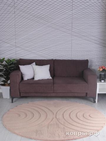 ковер Ковер PIXEL RABBIT CARVING PX4005 BROWN / BROWN Круг — фото 2