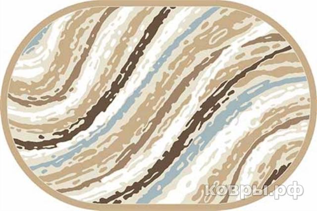 ковер Merinos Valencia Deluxe d305 CREAM-BROWN Овал