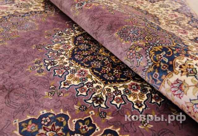 ковер ручной работы Шелковый Китайский ковер ручной работы 1.86x1.24 — фото 3