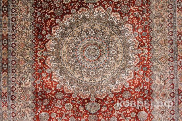 ковер ручной работы Шелковый Китайский ковер ручной работы 1.82x1.24 — фото 4