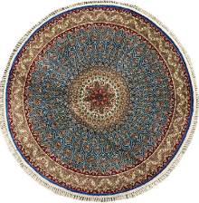 Шелковый Китайский ковер ручной работы 0.91x0.91