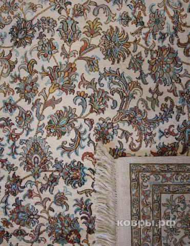 ковер ручной работы Шелковый Индийский ковер ручной работы Kashmir (Кашмир) 3.38x2.39 — фото 5