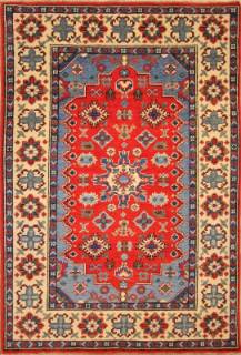 Шелковый Афганский ковер ручной работы Kazakh (Казах) 1.49x1.05 Шелковый Афганский ковер ручной работы Kazakh (Казах) 1.49x1.05