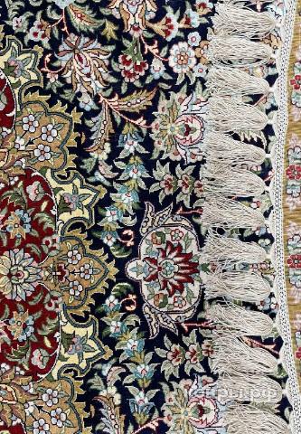 ковер ручной работы Шелковый Китайский ковер ручной работы Hereke (Хереке)  2.5x2.5 — фото 3