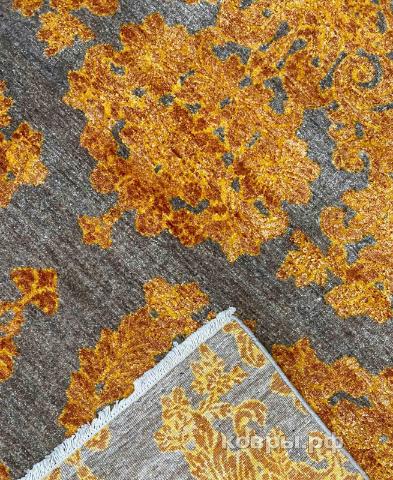 ковер ручной работы Индийский ковер ручной работы из шелка и шерсти 3.8x2.73 — фото 6