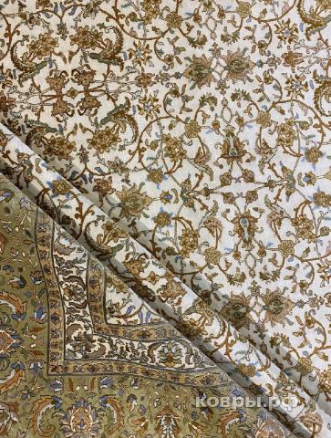 ковер ручной работы Шелковый Индийский ковер ручной работы Kashmir (Кашмир) 4.57x3.56 — фото 2