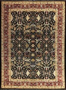 Шелковый Афганский ковер ручной работы Bidjar (Биджар) 4.12x3.04