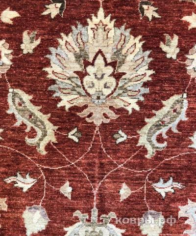 ковер ручной работы Шерстяной Афганский ковер ручной работы Сhoubi Ziegler (Чуби зиглер) 4.29x3.06 — фото 4