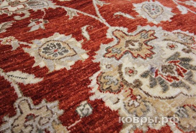 ковер ручной работы Шерстяной Афганский ковер ручной работы Сhoubi Ziegler (Чуби зиглер) 3.44x2.51 — фото 3