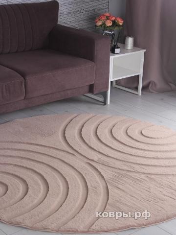 ковер Ковер PIXEL RABBIT CARVING PX4005 BROWN / BROWN Круг — фото 3