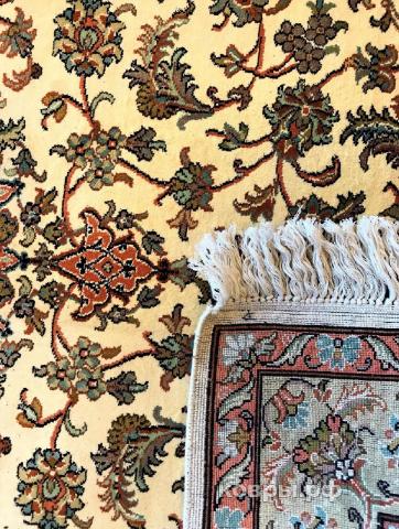 ковер ручной работы Шелковый Индийский ковер ручной работы Kashmir (Кашмир) 1.26x0.81 — фото 3