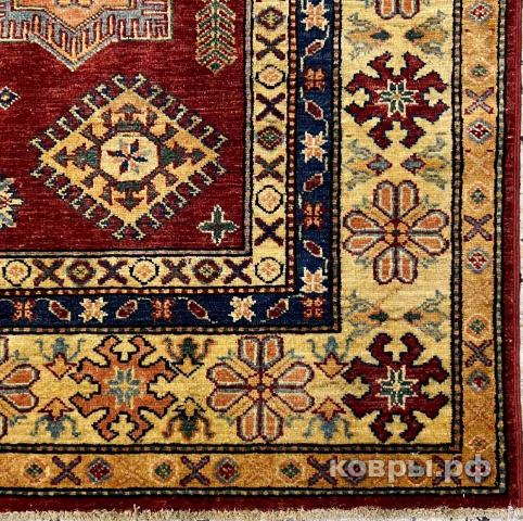 ковер ручной работы Шелковый Афганский ковер ручной работы Kazakh (Казах) 2.57x1.66 — фото 2