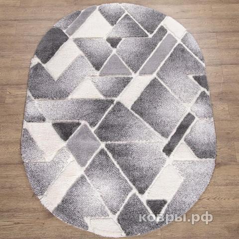 ковер OZKAPLAN Messi 08840A WHITE овал