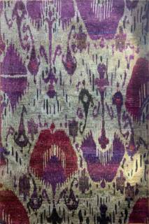 Шелковый Индийский ковер ручной работы Ikat (Икат) 1.76x1.17