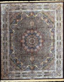 Шелковый Иранский ковер ручной работы Qum (Кум Ахмеди) 3.05x2.54