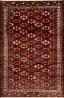 Шерстяной Иранский ковер ручной работы Ahal Teke (Ахал Теке) 3.78x2.5