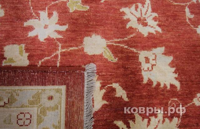 ковер ручной работы Шелковый Афганский ковер ручной работы Сhoubi Ziegler (Чуби зиглер) 4.16x3.03 — фото 5