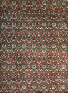 Шелковый Афганский ковер ручной работы Modern (Модерн) 3.7x2.76