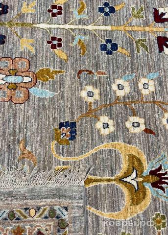 ковер ручной работы Шелковый Афганский ковер ручной работы Waziri (Вазири) 5.39x3.68 — фото 4