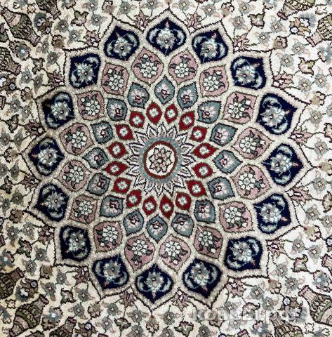 ковер ручной работы Шелковый Китайский ковер ручной работы 1.22x1.22 — фото 2