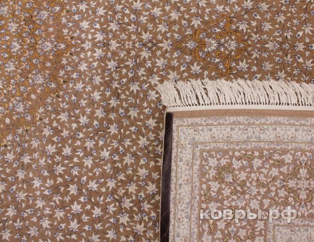 ковер ручной работы Иранский ковер ручной работы из шелка и шерсти Isfahan (Исфахан) 4.28x3.13 — фото 2