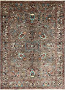 Шелковый Афганский ковер ручной работы Сhoubi (Чуби файн)  2.03x1.5