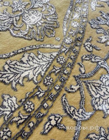 ковер ручной работы Индийский ковер ручной работы из шелка и шерсти Radjput (Раджпут) 1.82x1.82 — фото 3