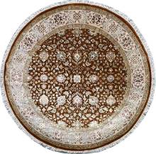 Ковер ручной работы из шелка и шерсти Agra (Агра) 1.82x1.82 в форме круга Ковер ручной работы из шелка и шерсти Agra (Агра) 1.82x1.82 в форме круга