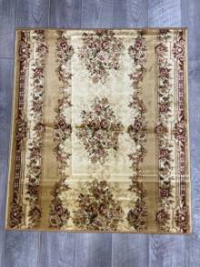 Коврик № 1143,бежевый,размер 1 на 1,13 метра