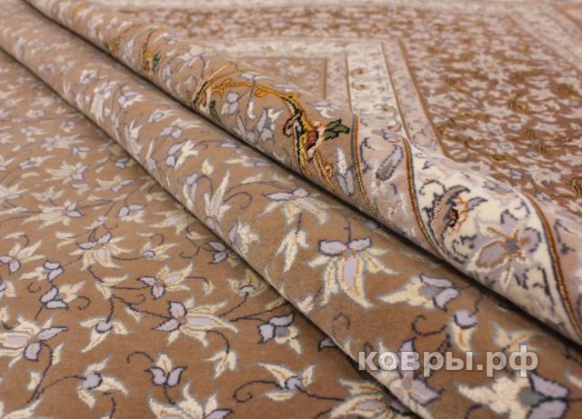 ковер ручной работы Иранский ковер ручной работы из шелка и шерсти Isfahan (Исфахан) 4.28x3.13 — фото 3