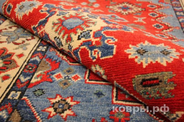 ковер ручной работы Шелковый Афганский ковер ручной работы Kazakh (Казах) 1.49x1.05 — фото 4