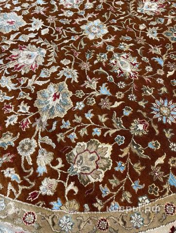 ковер ручной работы Индийский ковер ручной работы из шелка и шерсти Agra (Агра) 1.82x1.82 — фото 2