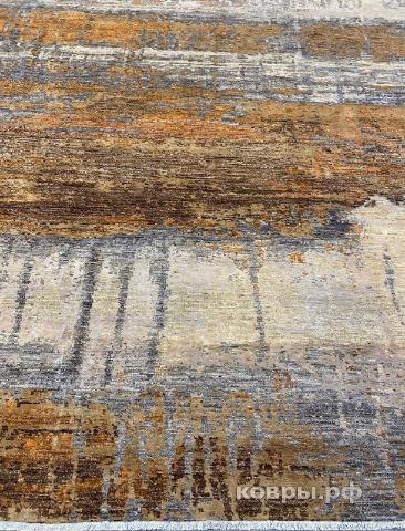 ковер ручной работы Шелковый Афганский ковер ручной работы Modern (Модерн) 3.63x3.63 — фото 2