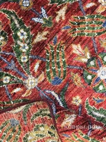 ковер ручной работы Шелковый Афганский ковер ручной работы Modern (Модерн) 3.7x2.76 — фото 3