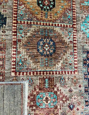 ковер ручной работы Шелковый Афганский ковер ручной работы Сhoubi (Чуби файн) 1.97x1.49 — фото 4