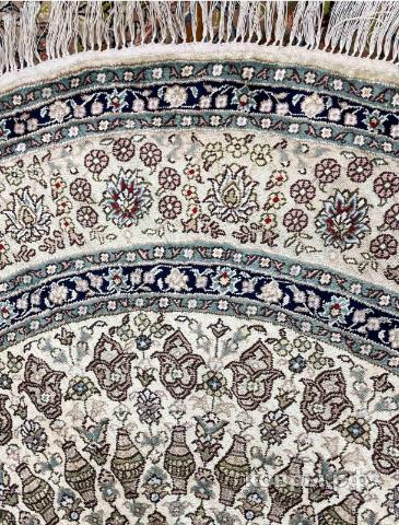 ковер ручной работы Шелковый Китайский ковер ручной работы 1.22x1.22 — фото 4