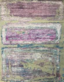 Индийский ковер ручной работы из шелка и шерсти 3.09x2.4