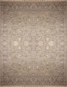 Индийский ковер ручной работы из шелка и шерсти 3.04x2.38