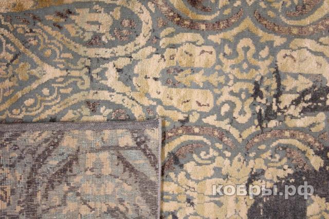 ковер ручной работы Индийский ковер ручной работы из шелка и шерсти 3.02x2.43 — фото 3