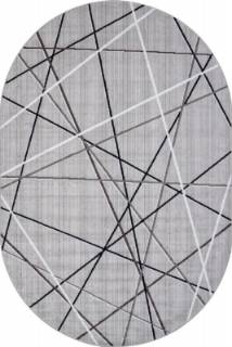 Ковер Ковер SILVER F395 GRAY Овал Ковер Ковер SILVER F395 GRAY Овал