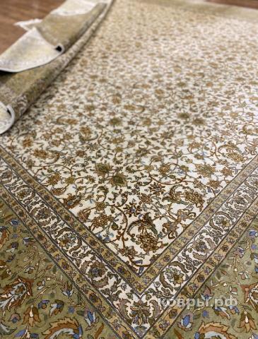 ковер ручной работы Шелковый Индийский ковер ручной работы Kashmir (Кашмир) 4.57x3.56 — фото 3