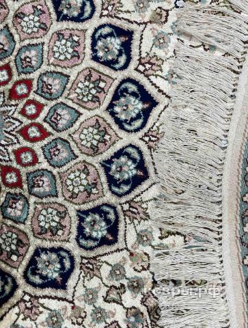 ковер ручной работы Шелковый Китайский ковер ручной работы 1.22x1.22 — фото 5