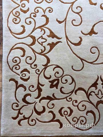 ковер ручной работы Китайский ковер ручной работы из шелка и шерсти 3.66x2.74 — фото 3