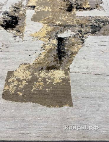 ковер ручной работы Индийский ковер ручной работы из шелка и шерсти 3.67x2.75 — фото 2