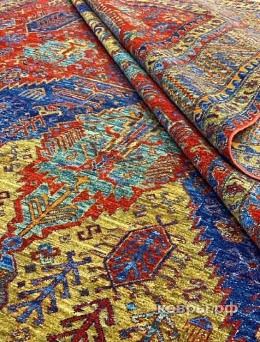 ковер ручной работы Шелковый Афганский ковер ручной работы Horasan (Хорасан) 4.22x3.1 — фото 2